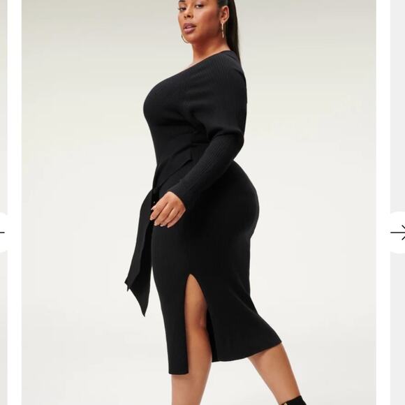 Good American Rib Knit Midi Dress - Picture 12 of 13